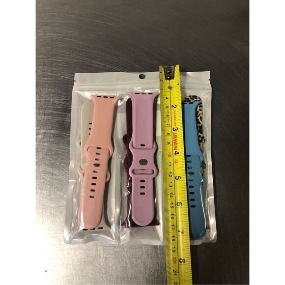 Yiweven Women’s Multiple Color Set of 6 Compatible with Apple Watch Bands NWT - Picture 8 of 9